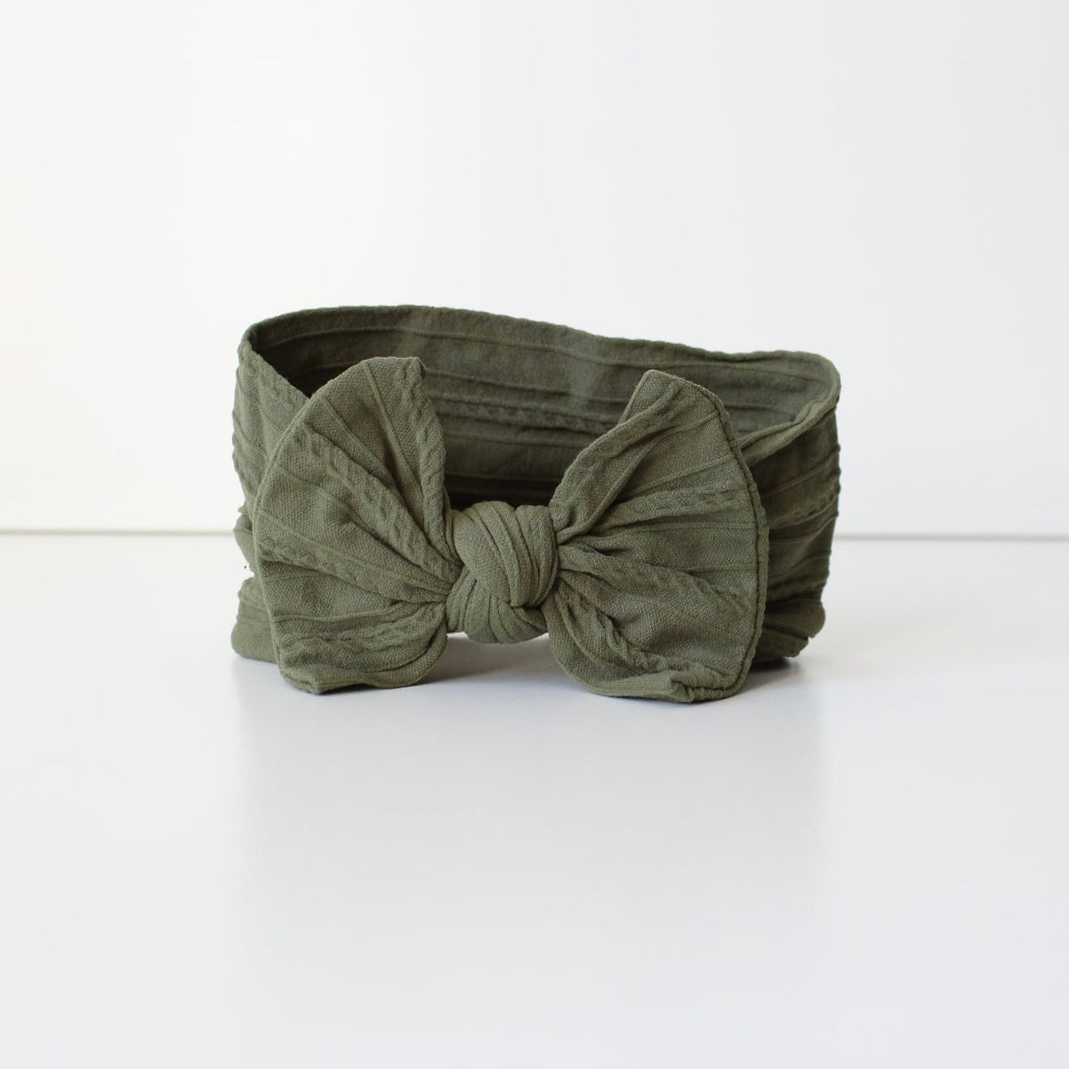 Olive cable headwrap