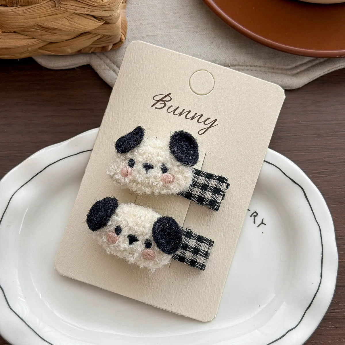 Korean Fashion Plush Animal Cartoon Hair Clip for Girls Sweet Cute Side Bangs Hairpin Autumn Winter Children's Hair Accessories