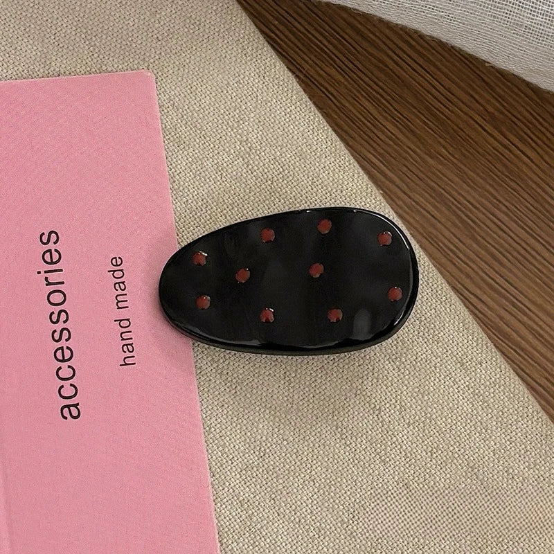 Sweet Polka Dot Bow Hair Barrettes Lovely Decor Hair Accessories for Girls Women Daily Hairstyle Casual Dating Hair Decoration