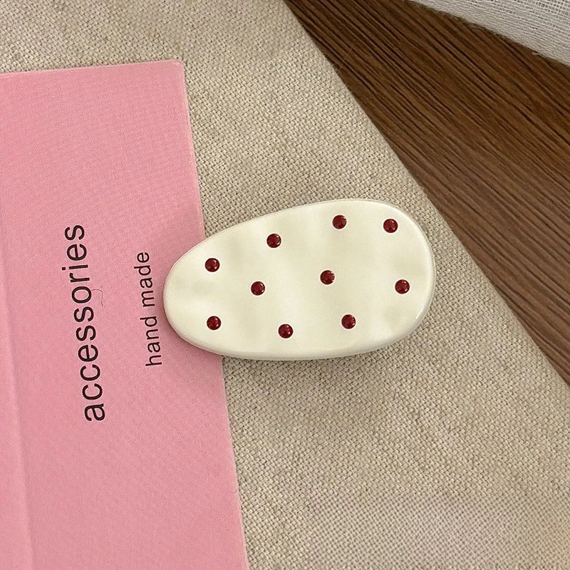 Sweet Polka Dot Bow Hair Barrettes Lovely Decor Hair Accessories for Girls Women Daily Hairstyle Casual Dating Hair Decoration