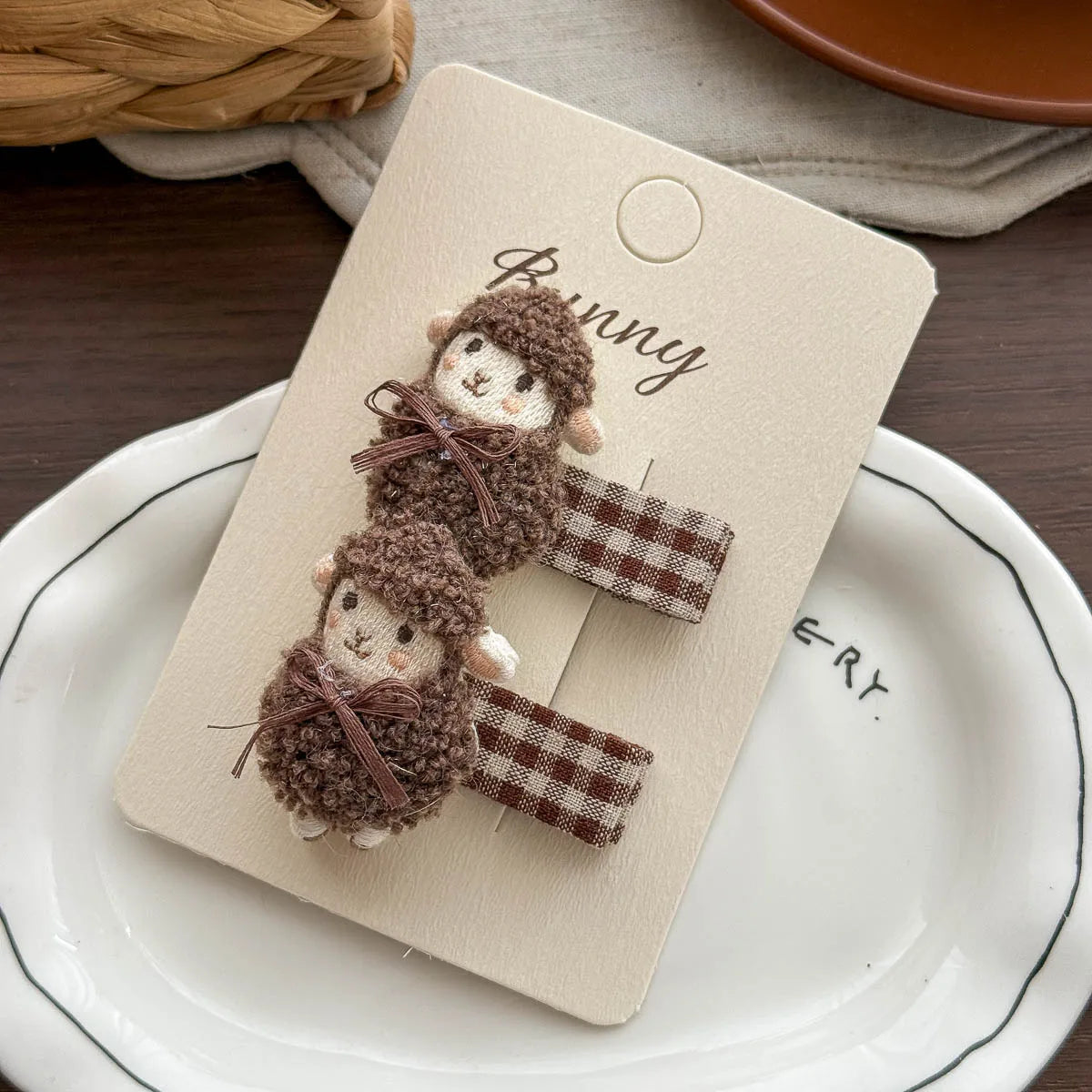 Korean Fashion Plush Animal Cartoon Hair Clip for Girls Sweet Cute Side Bangs Hairpin Autumn Winter Children's Hair Accessories
