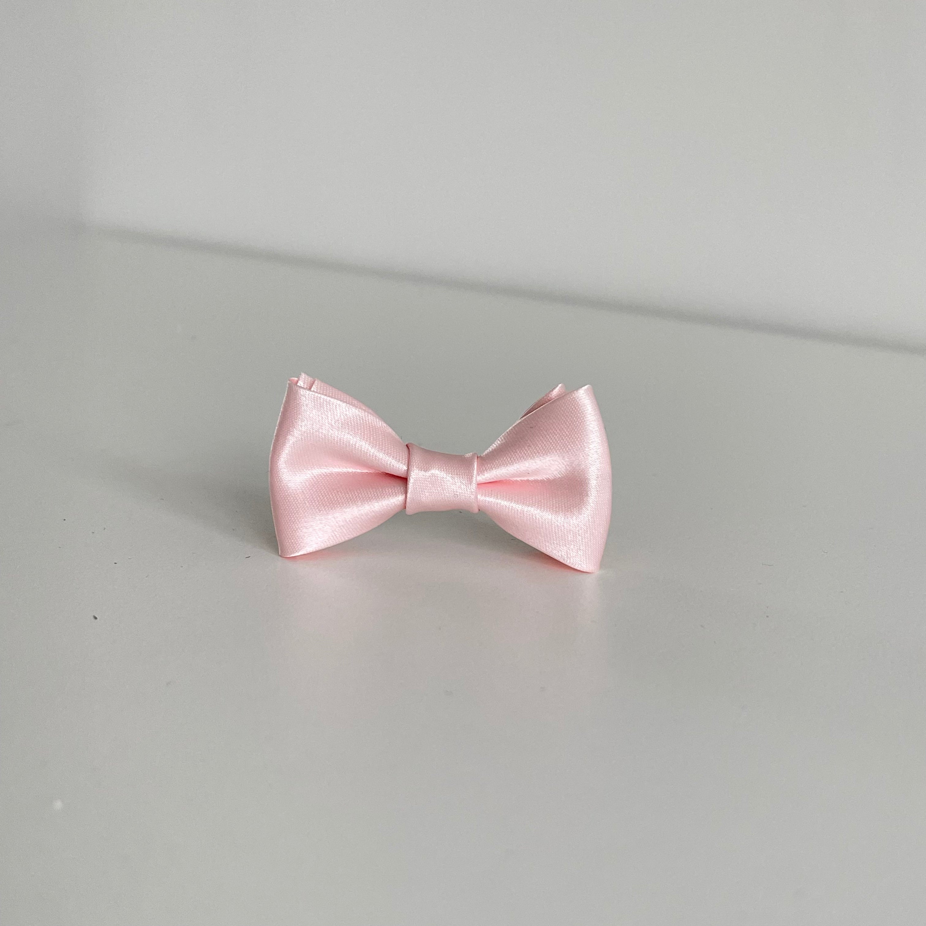 Pink satin bows | Clip or headband | Occasion