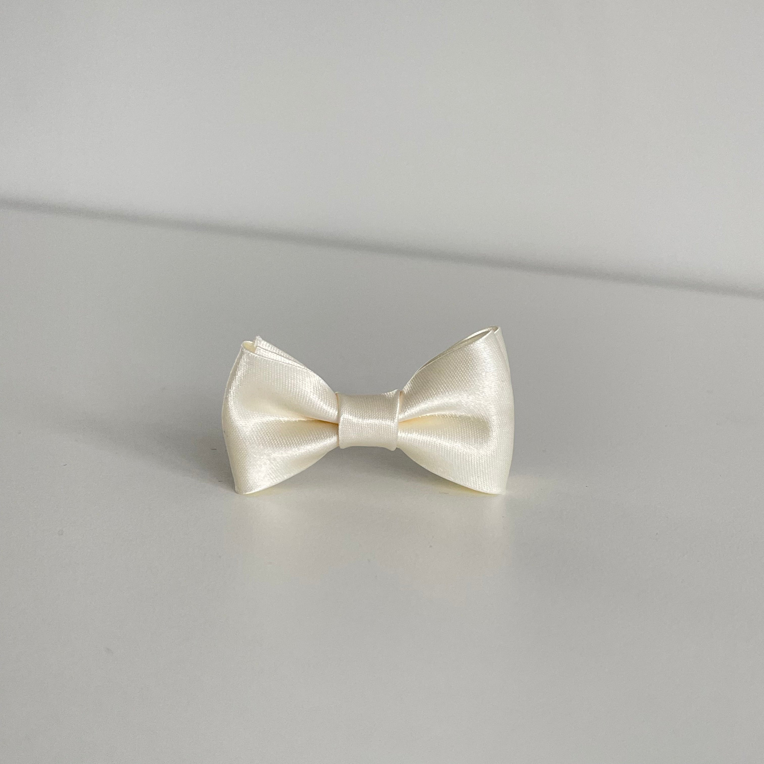 Cream satin bows | Clip or headband |Occasion