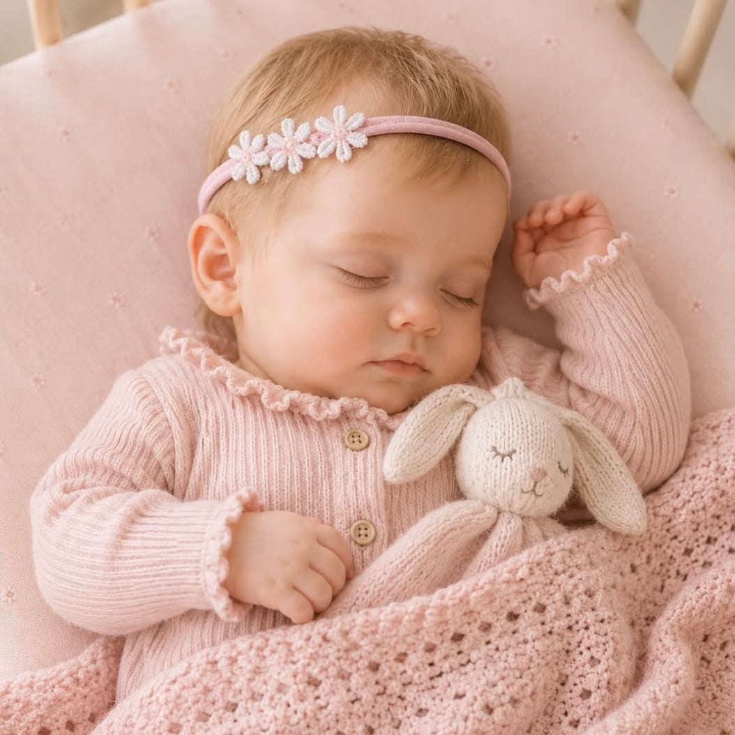 Delicate pink daisy flowers | Clip or headband