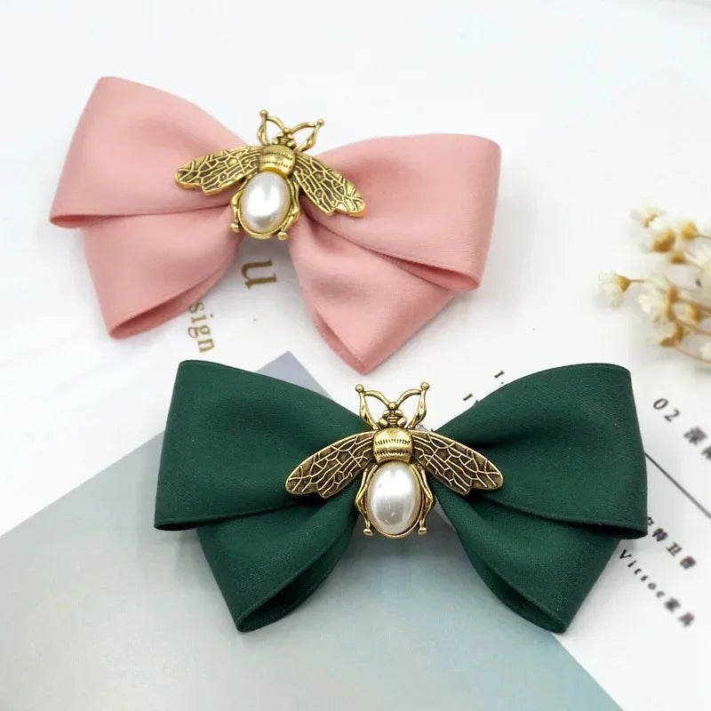 i-Remiel Korean Fashion Headdress Pin Top Spring Clip Floral Hairpin Clips Adult Hairband Small Bee Hair Accessories for Women