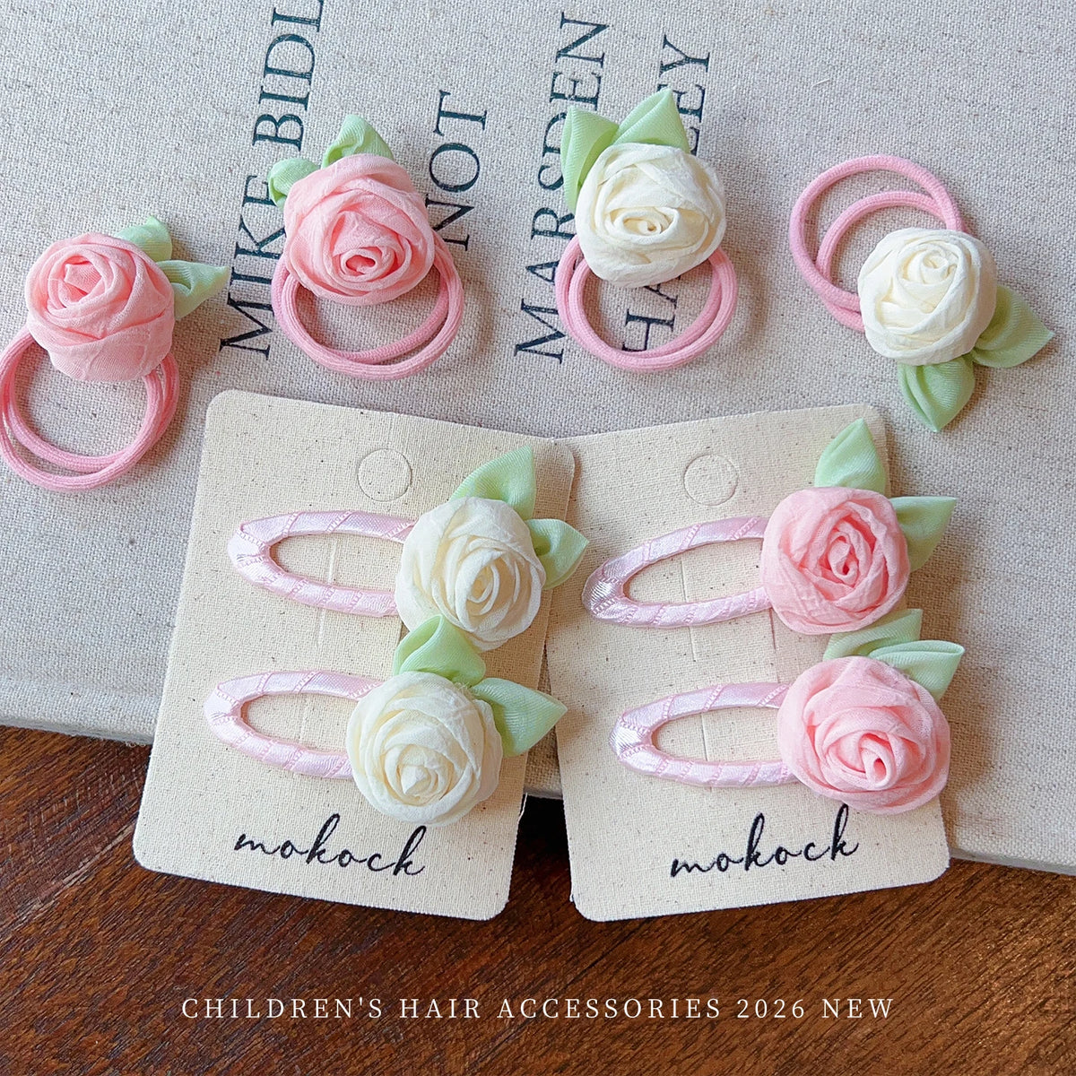New Fashion 2pcs/set White Pink Flower Hair Clips No Hurt Hair Hairpins For Baby Girls Women Korean Accessories Party Gift 2026
