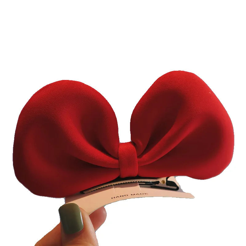 Three-dimensional Bow Hairpin Runaway Princess Side Hairpin Single Duckbill Hair Clip Hair Accessory