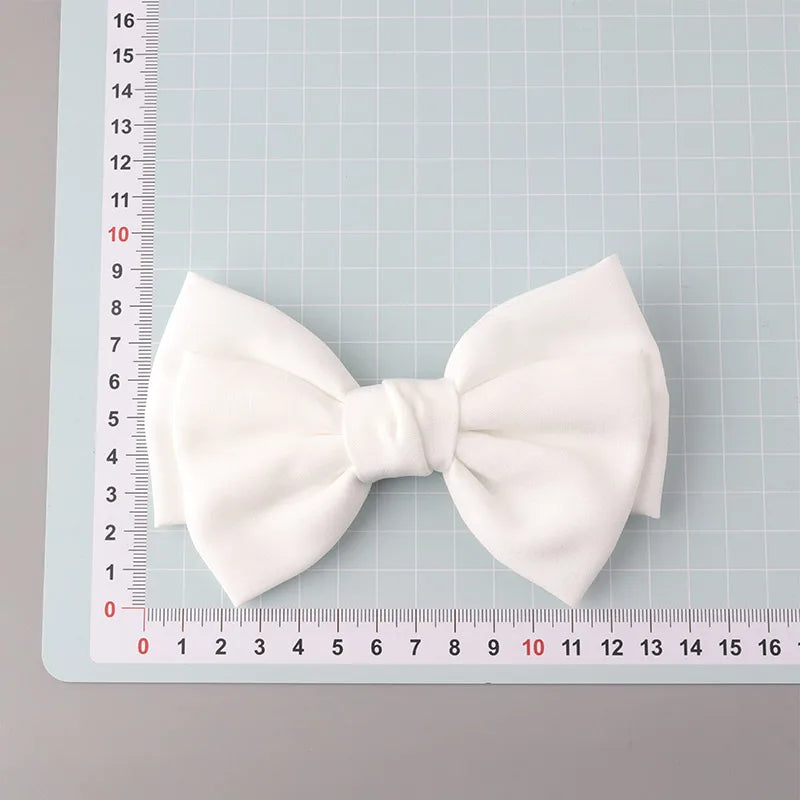 Retro solid bow hair clip Fashion headwear simple women's hair accessory  Handmade fabric bow hairpins Korean Barrettes