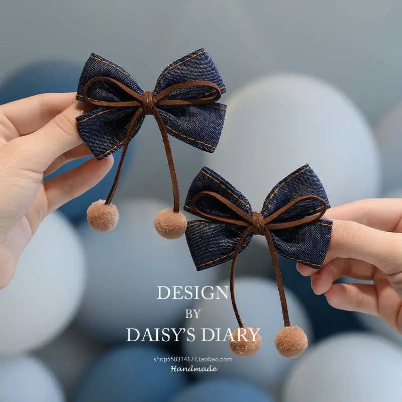 1/2pcs Cowboy Butterfly Pair Clip Children's Hair Clip Women's New Clip Hair Accessories Hair Clip Headwear