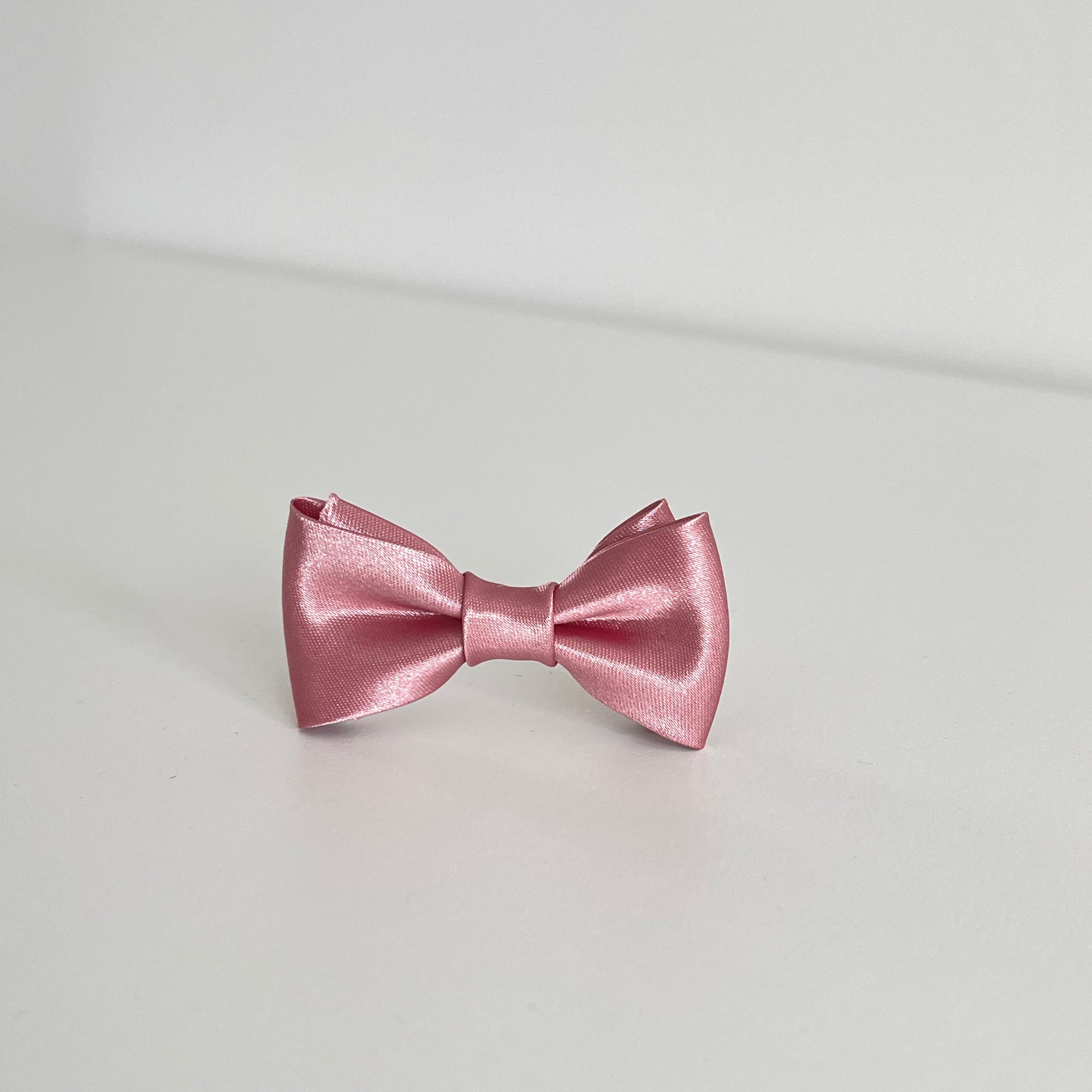 Dusky pink satin bows | Clip or headband |Occasion